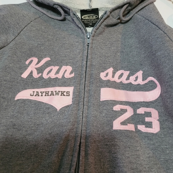 aae/All American Embroidery  Women's M    Kansas Jayhawks Hoodie - Picture 4 of 6